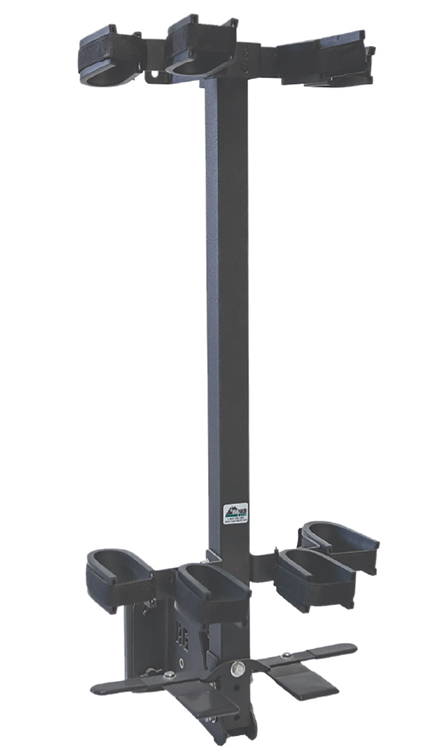 Rugged Gear 11094 4-Gun Black Steel Tilting Wall Mount for Rifles and Shotguns