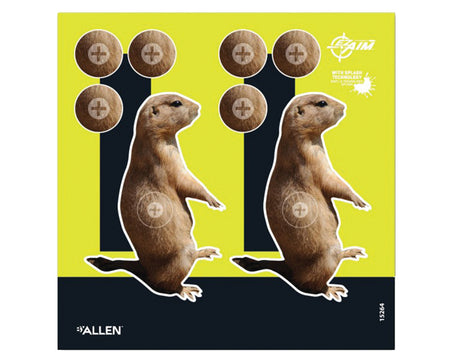 EZ Aim Prairie Dog Splash Target 8"x8" Pack of 6