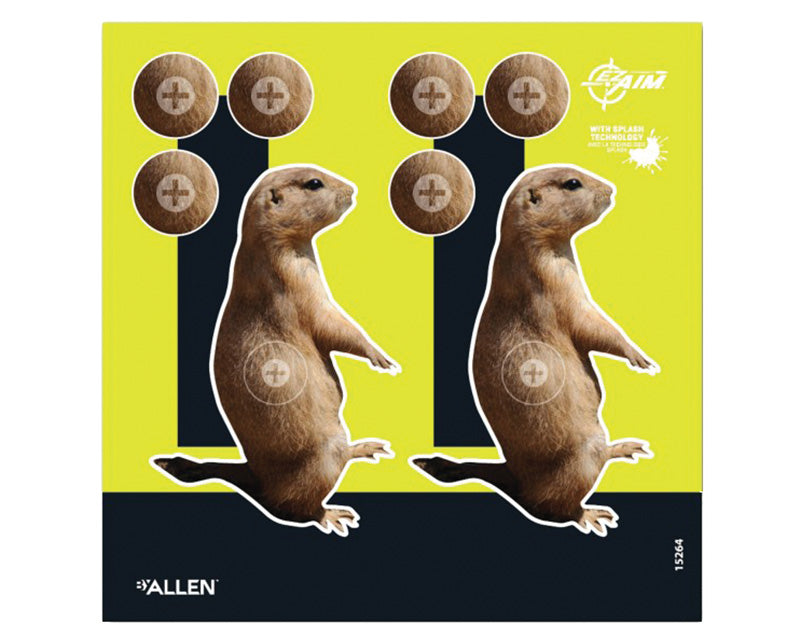 EZ Aim Prairie Dog Splash Target 8"x8" Pack of 6