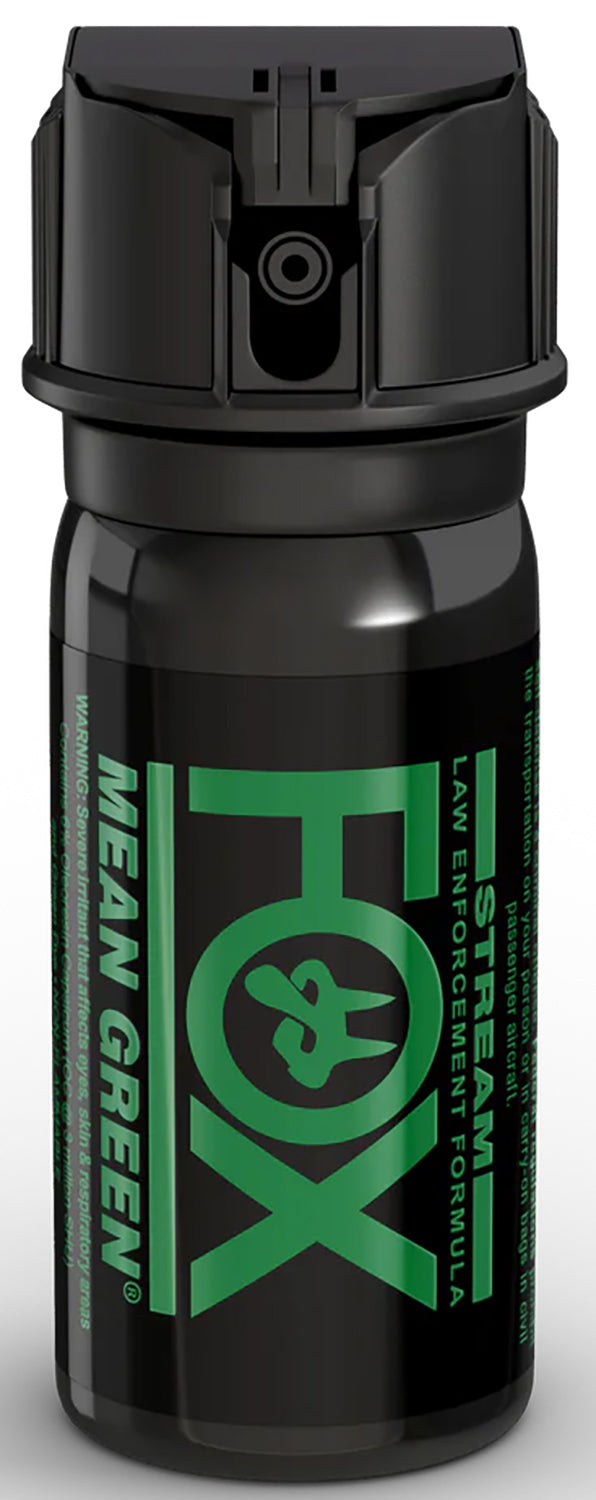 Fox Labs 156MGS Mean Green 2 oz Black Pepper Spray with Bright Green Assailant ID Dye