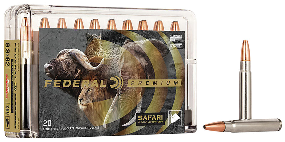 Federal Premium Safari Cape-Shok 9.3x62mm Mauser 286 grain Swift A Frame ammunition