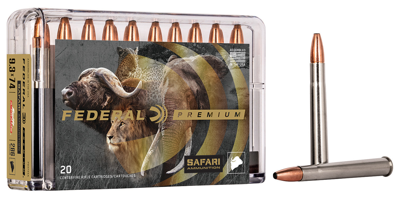 Federal Premium Safari Cape-Shok 9.3x72mmR 286 grain Swift A Frame ammunition