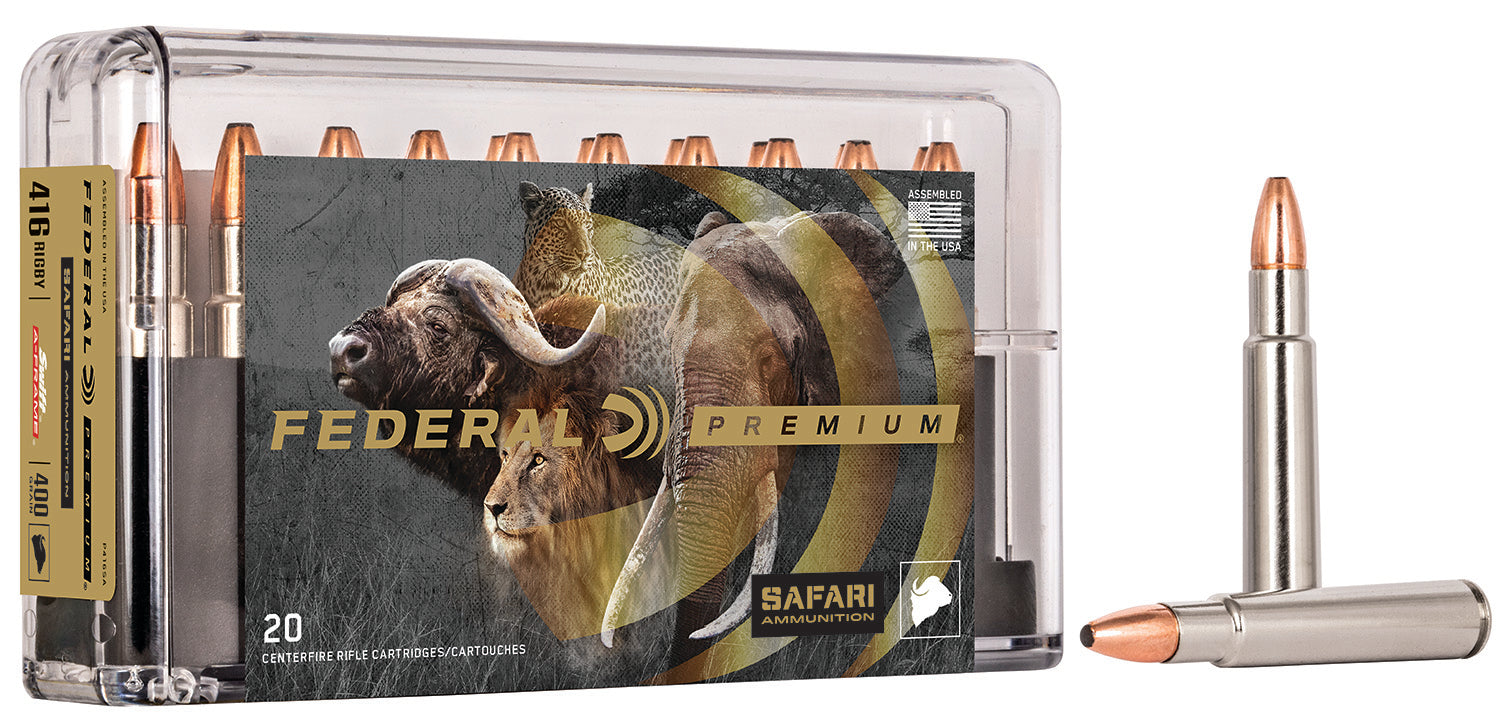 Federal Premium Safari Cape-Shok .416 Rigby 400 grain Swift A Frame ammunition