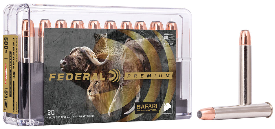 Federal Premium Safari Cape-Shok .500 Nitro Express 570 grain Swift A Frame ammunition