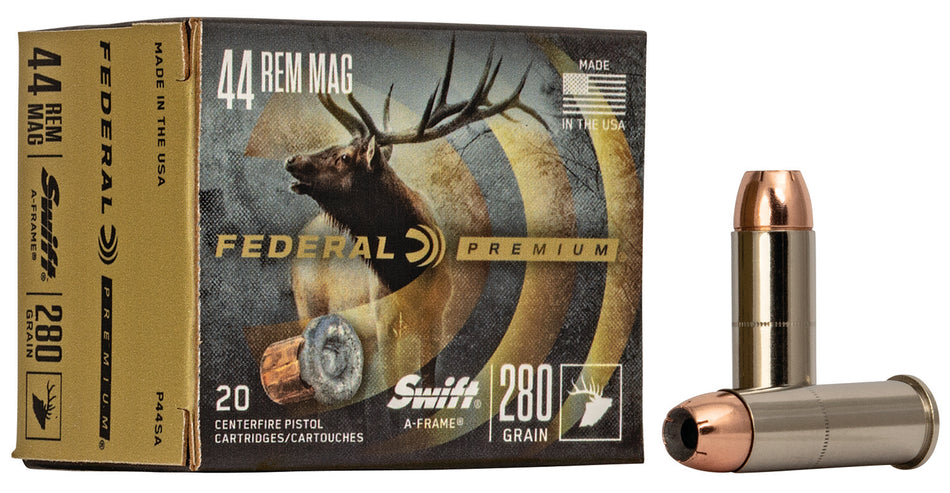 Federal Premium Swift A Frame 280 Grain .44 Magnum 1170 fps