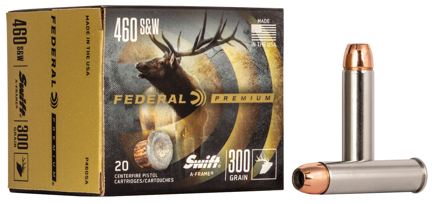 Federal Premium Swift A Frame 300 Grain .460 S&W Mag 1750 fps