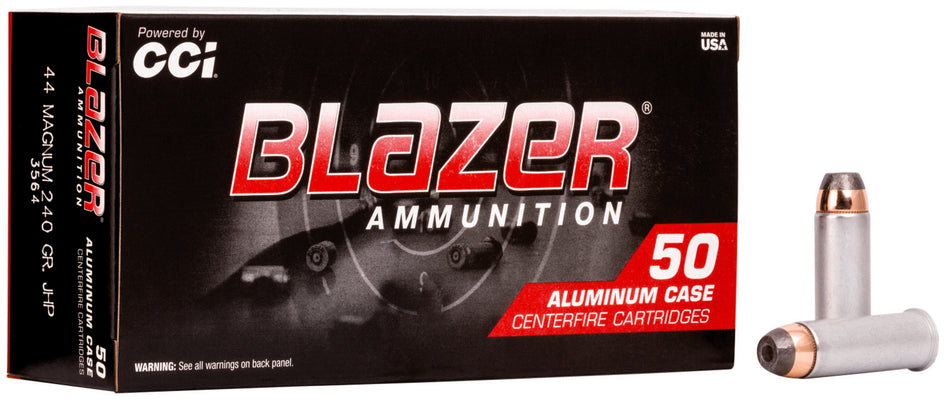 CCI 3564 Blazer 44 Rem Mag 240 gr Jacketed Hollow Point (JHP)