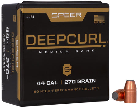 Speer 4461 DeepCurl 44Cal 270gr Soft Point Hunting Bullets 50/Box