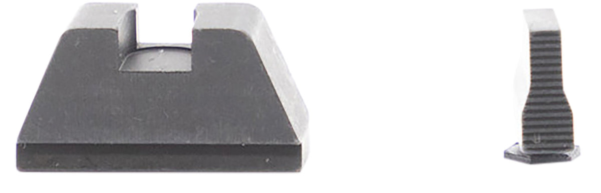 AmeriGlo Optic Compatible Sight Set GL429 Glock - XL Tall Serrated Front Black Rear