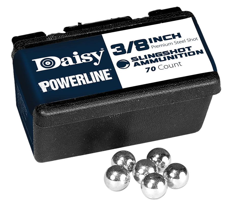 Daisy 8183 3/8" Premium Steel Slingshot Ammo Box of 70