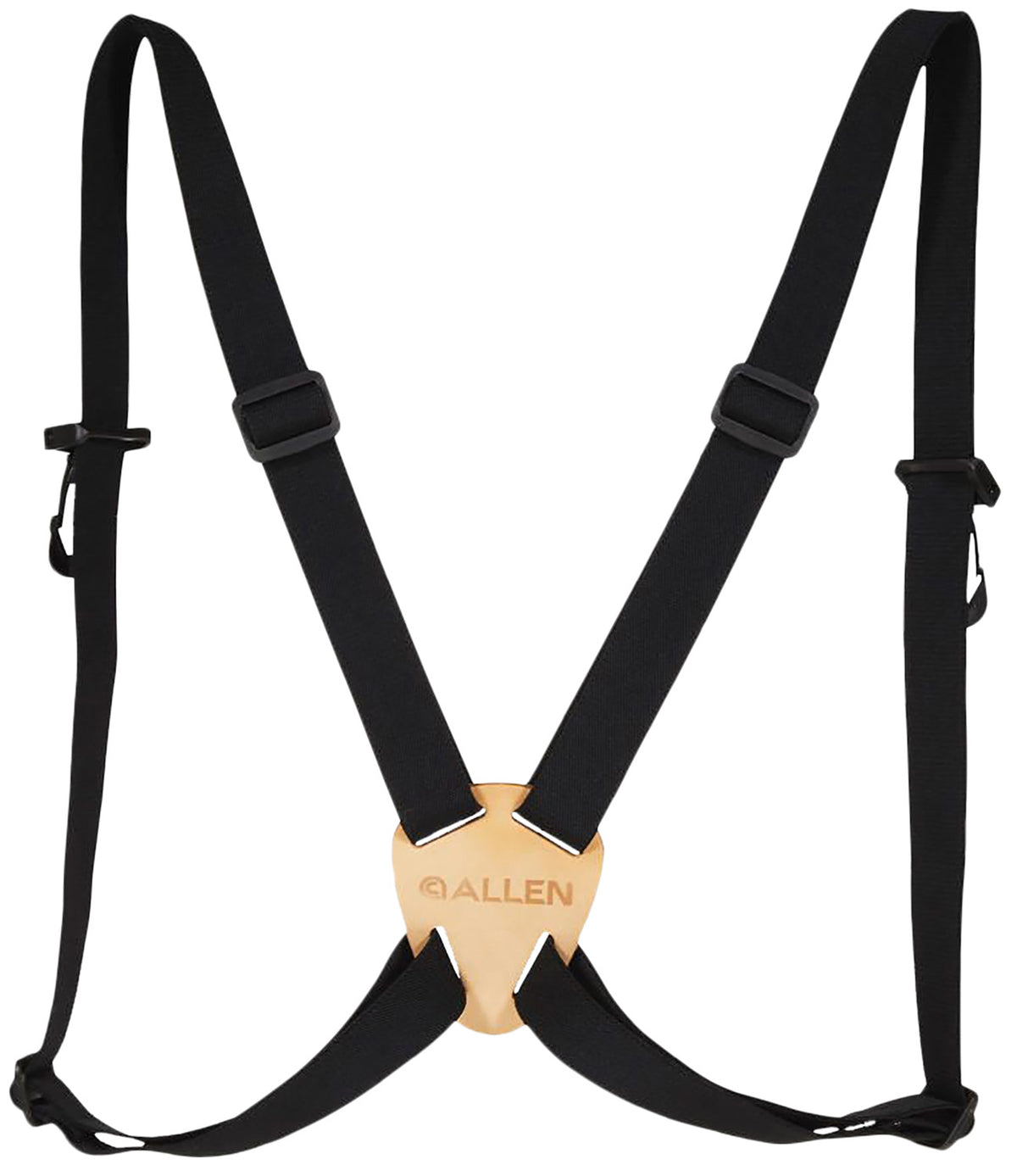 Allen 1.25 Inch Adjustable Black Elastic Binocular Harness Strap with Extra Ring