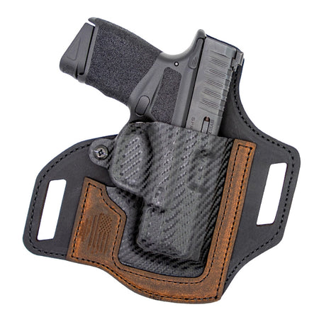 Rebel Hybrid OWB Holster Water Buffalo Brown Kydex, Sig P365 Right Hand