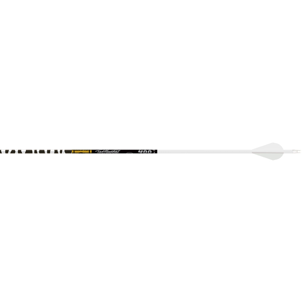 Gold Tip Ted Nugent White Zebra Arrows Spine 300 Raptor Vanes Pack of 6