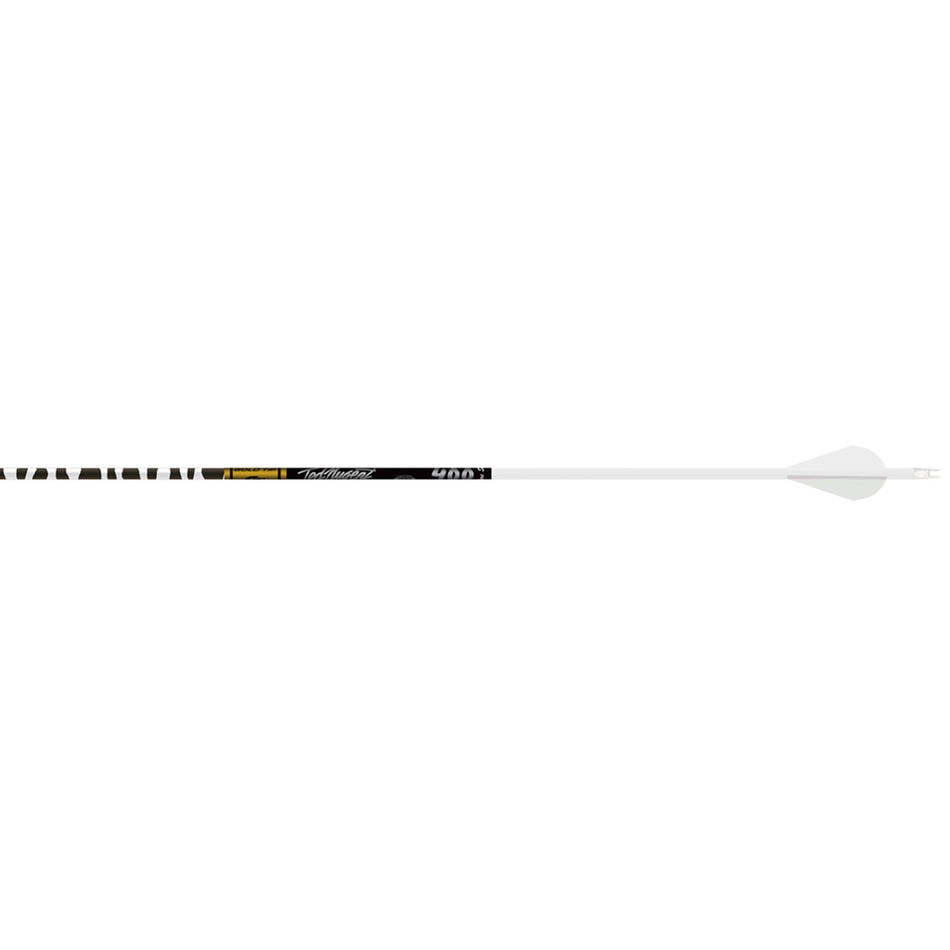 Gold Tip Ted Nugent White Zebra Arrows Spine 400 Raptor Vanes Pack of 6