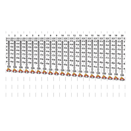 Axcel Bow Sight Tape Set 40 Yardage Scales for AccuTouch Sights