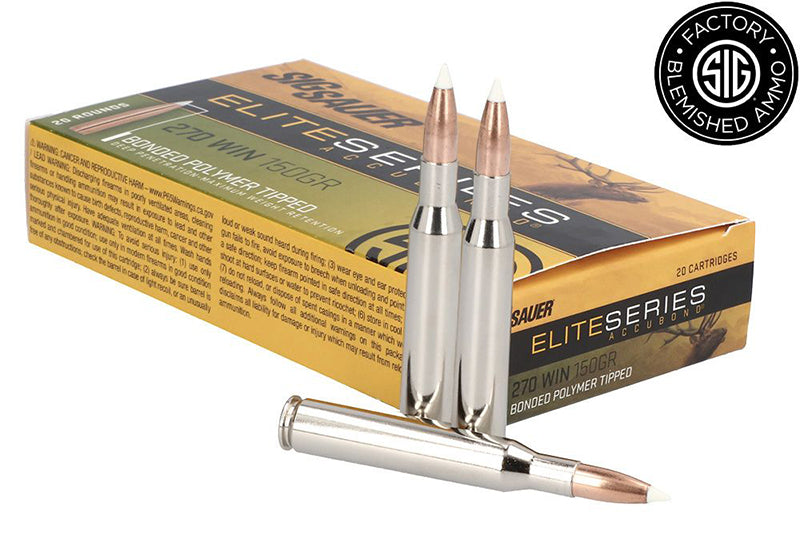 Sig Sauer Elite Hunting Nosler AccuBond 150 Grain .270 Winchester 2860 fps