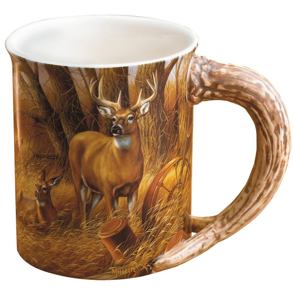 Wild Wings Rustic Retreat Sculpted Whitetail Coffee Mug 16 oz.