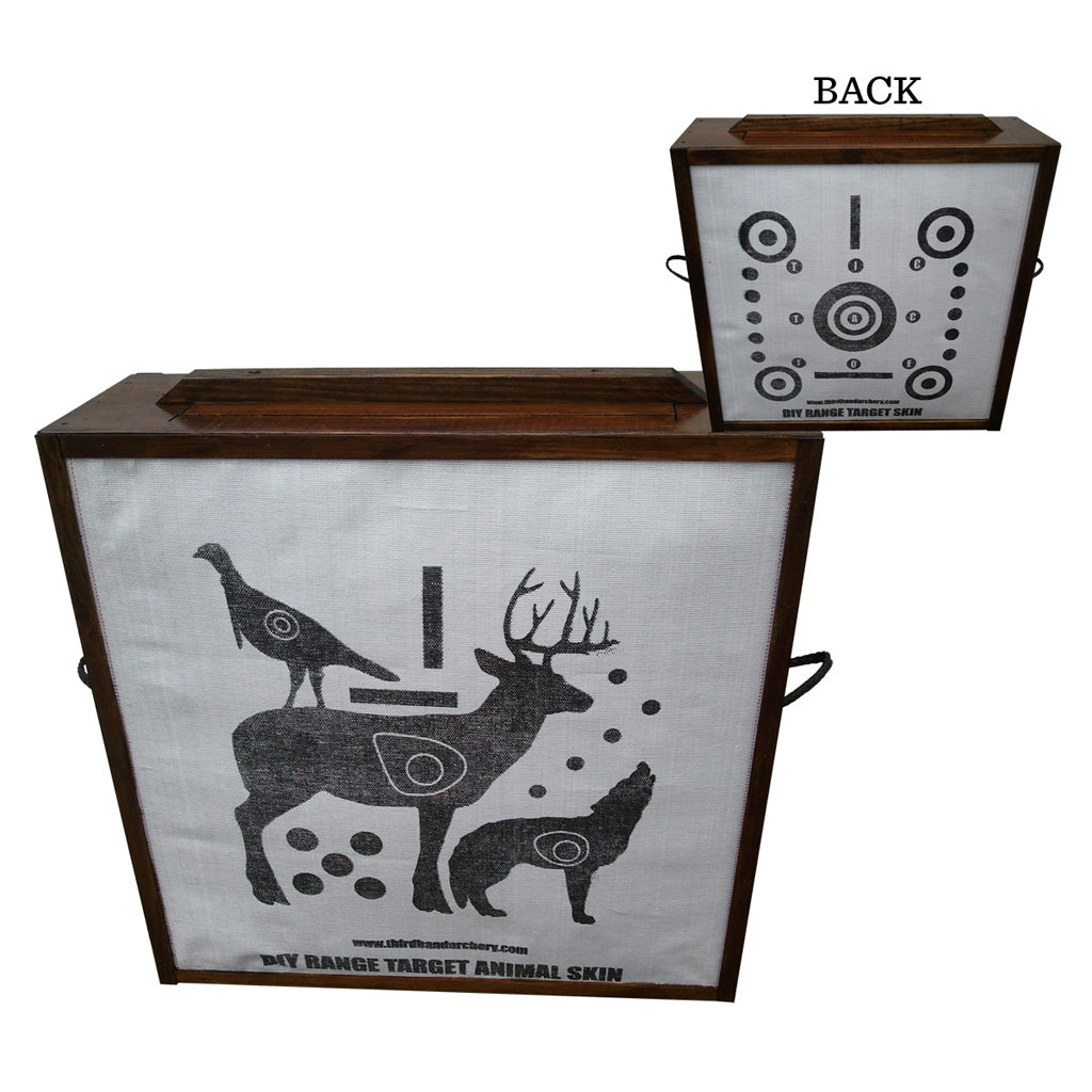 Third Hand Dual-Sided Archery Box Target Skins 3 ft x 3 ft