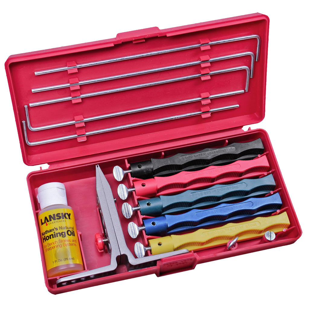 Lansky Deluxe Precision Knife Sharpening System 5 Stones