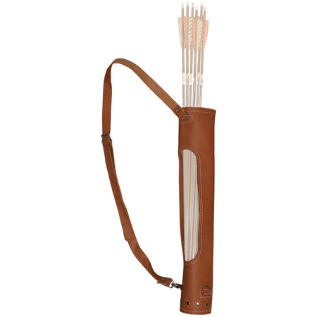 Vista Cunningham Ambidextrous Traditional Arrow Quiver Genuine Buffalo Hide