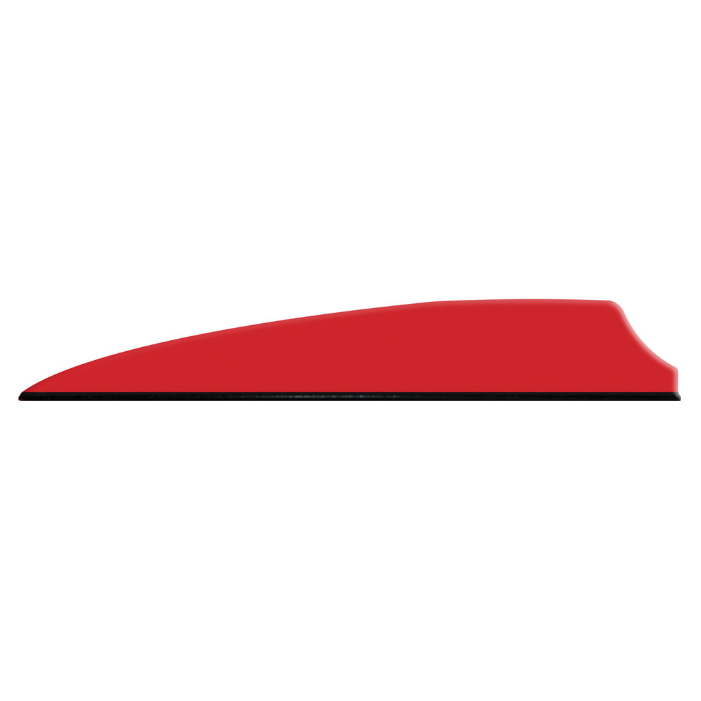 Q2i Fusion X-II Red Hunting & Target Vanes 3 inch 100-Pack