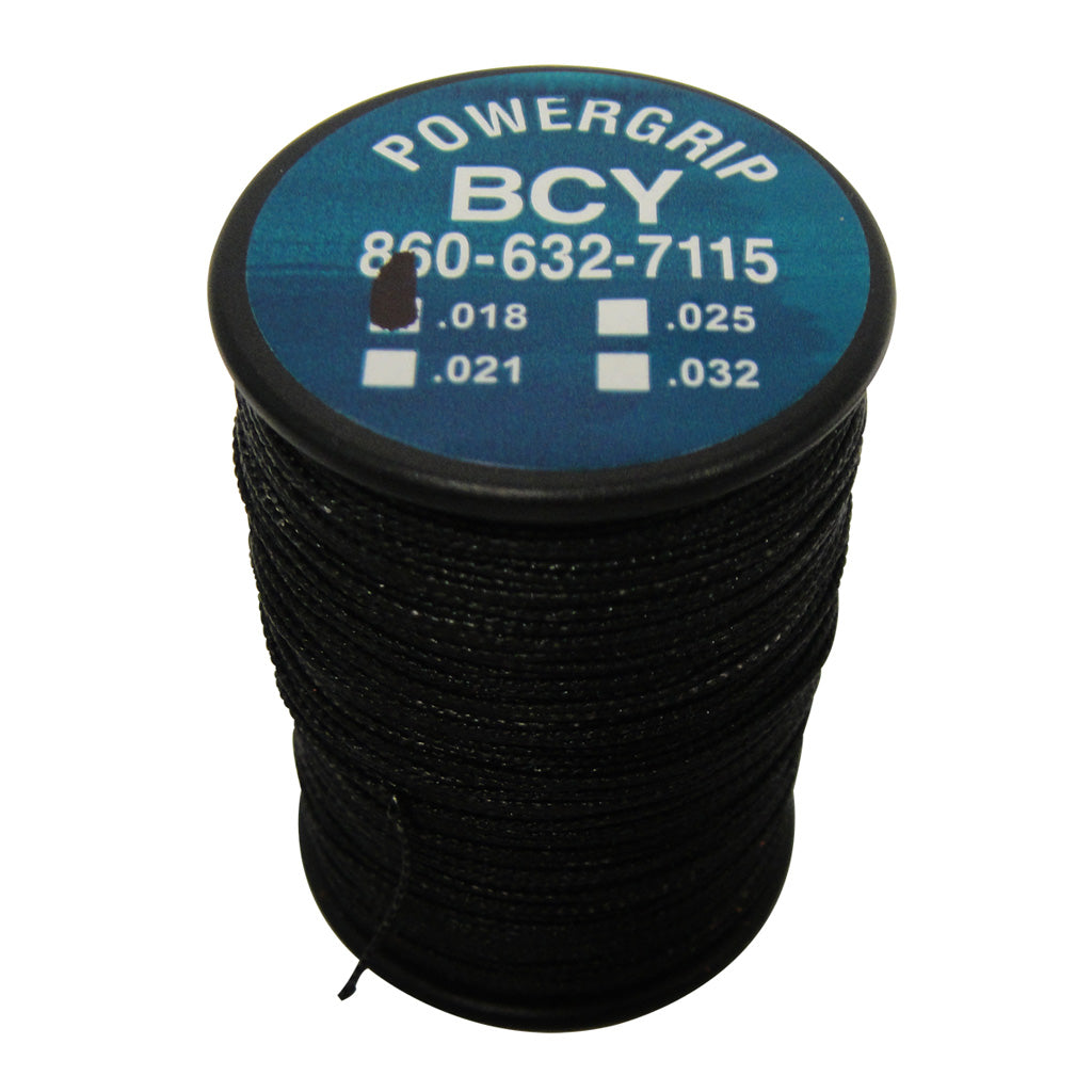 BCY Power Grip Braided Serving Black .018 Diameter 100 yds.