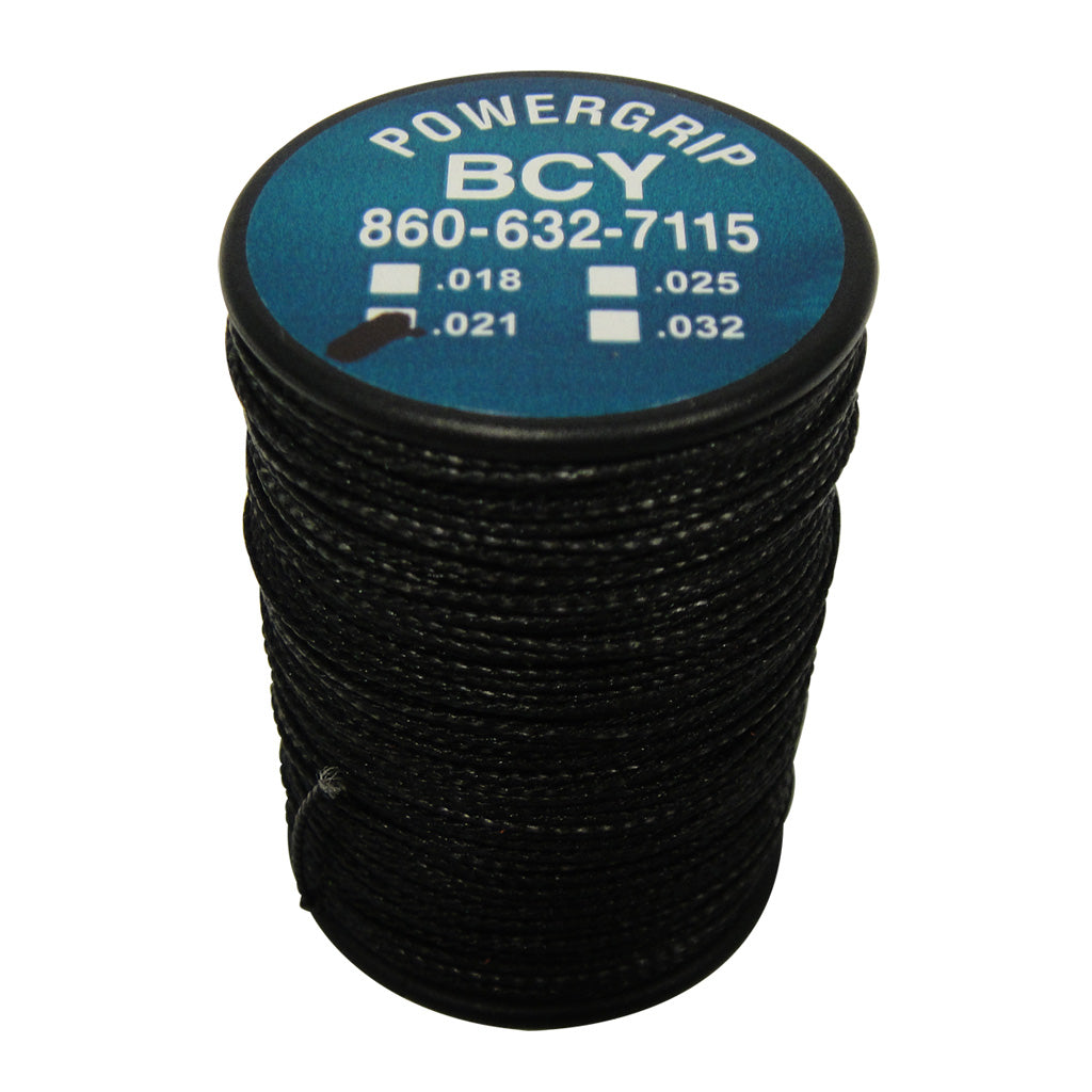 BCY Power Grip Braided Serving Black .021 Diameter 75 yds.