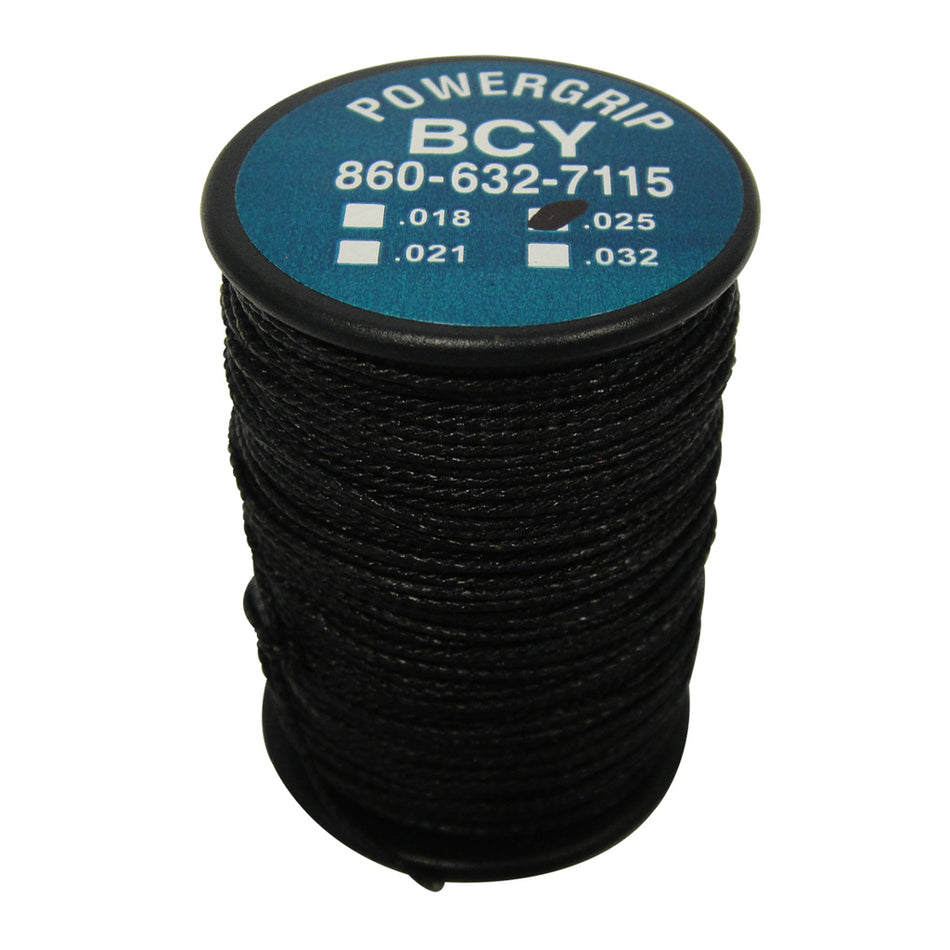 BCY Power Grip Braided Serving Black .025 Diameter 50 yds.