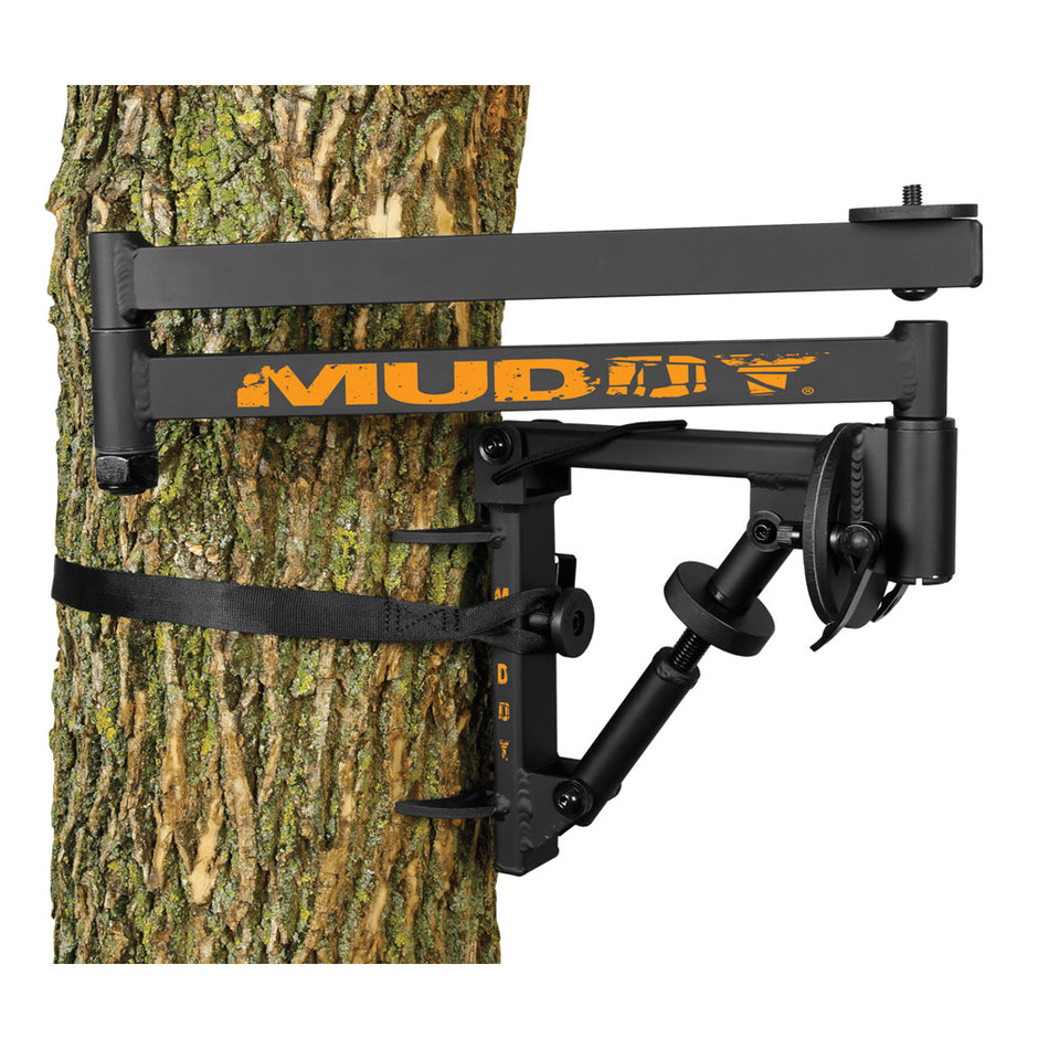Muddy Outfitter Camera Arm Packable with Silent Ratchet Strap and Dual Bolt Sizes