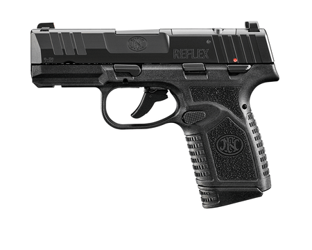 FN 66101422 Reflex MRD 9mm Luger 10+1 3.30" Micro-Compact Frame Black PVD Optic Ready/Serrated Steel Slide w/Picatinny Rail Black Stippled Grip Ambidextrous