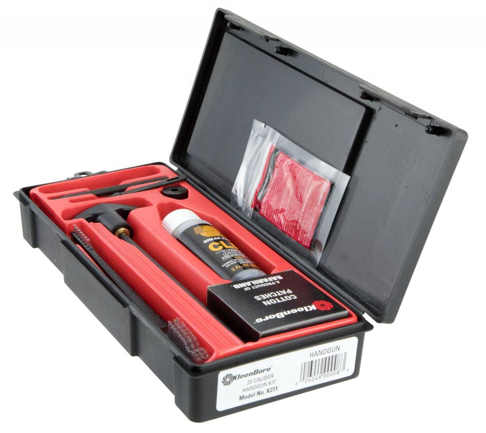 Kleen-Bore .25 Cal Pistol Cleaning Kit with Steel Cleaning Rods