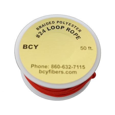 BCY 24 D-Loop String Material Red 50 ft.