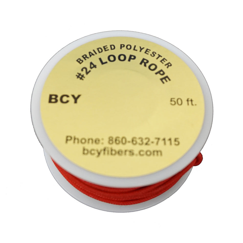 BCY 24 D-Loop String Material Red 50 ft.