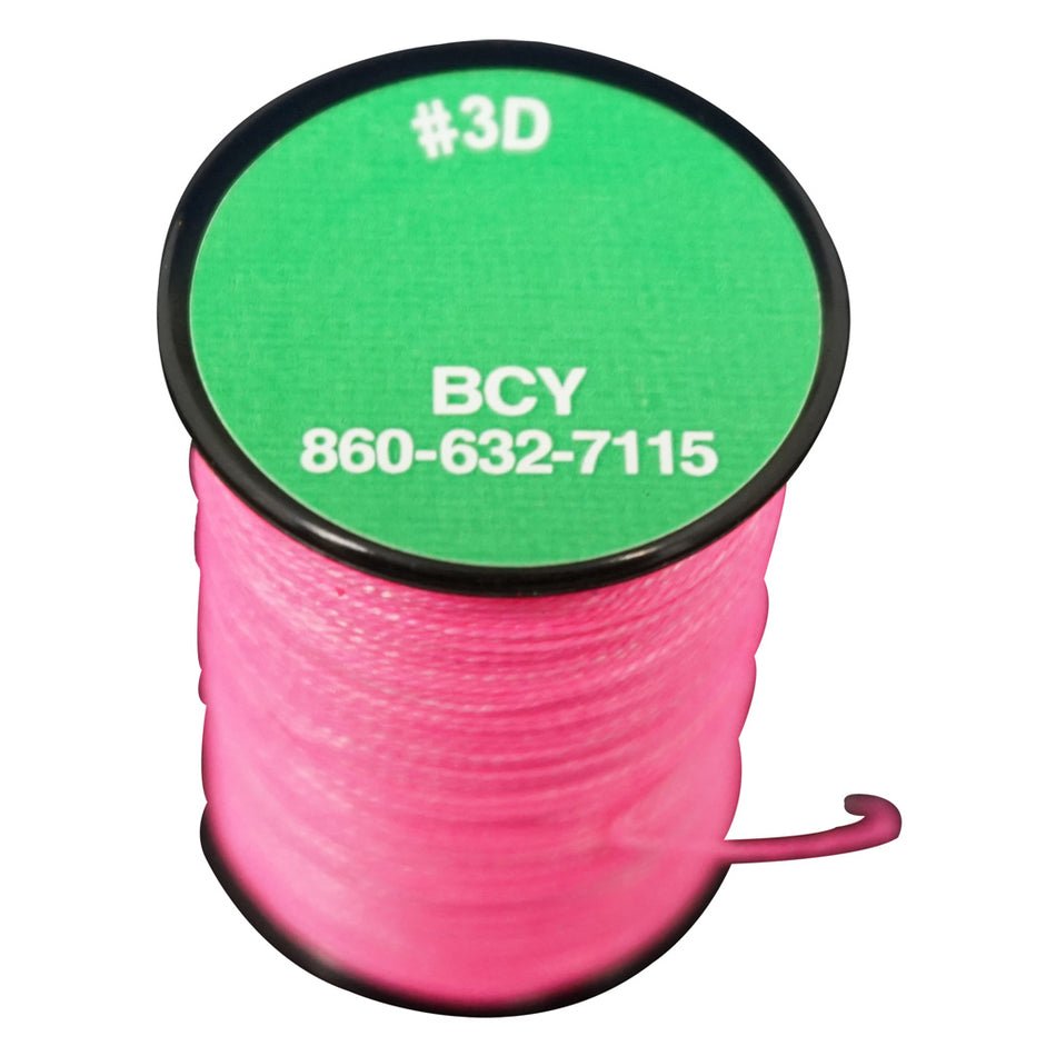 BCY 3D Twisted Dyneema Serving Neon Pink 120 yds.