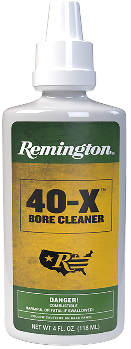 Remington 40-X Bore Cleaner Removes Carbon Powder Lead Fouling 4 oz Bottle