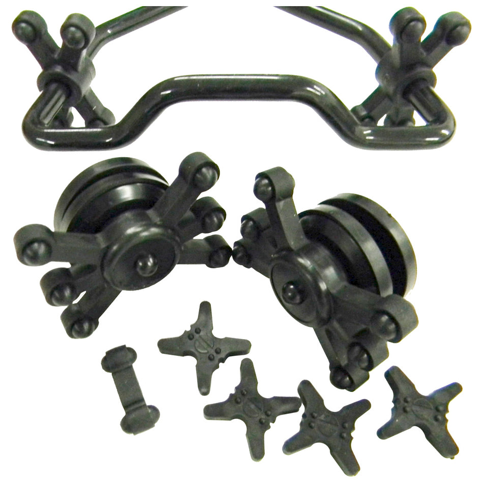 BowJax Complete Crossbow Kit w/Split Limb Dampeners Black