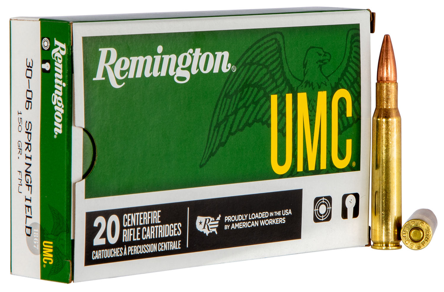 Remington UMC Full Metal Jacket 150 Grain .30-06 Springfield 2910 fps