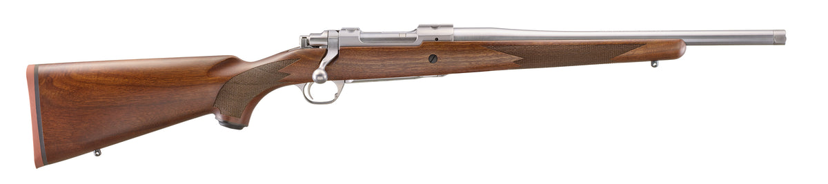 Ruger 67105 Hawkeye Hunter 6.5 Creedmoor 4+1 16.60" Satin Threaded Barrel, Satin Stainless Steel Receiver w/Integral Scope Mount, American Walnut Fixed Stock, Right Hand
