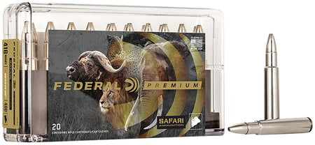 Federal Premium Safari Cape-Shok .416 Rigby 400 grain Trophy Bonded Bear Claw ammunition