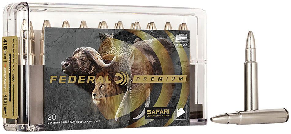 Federal Premium Safari Cape-Shok .416 Rigby 400 grain Trophy Bonded Bear Claw ammunition