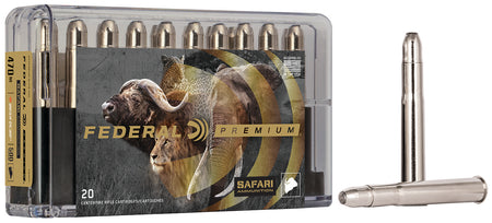 Federal Premium Safari Cape-Shok .470 Nitro Express 500 grain Trophy Bonded Bear Claw ammunition