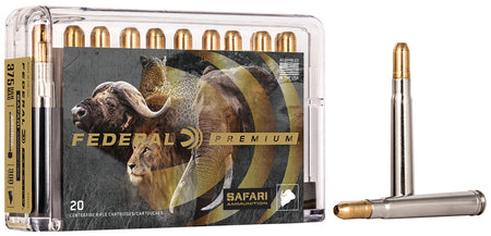 Federal Premium Safari Cape-Shok .375 H&H Mag 300 grain Trophy Bonded Sledgehammer Solid ammunition