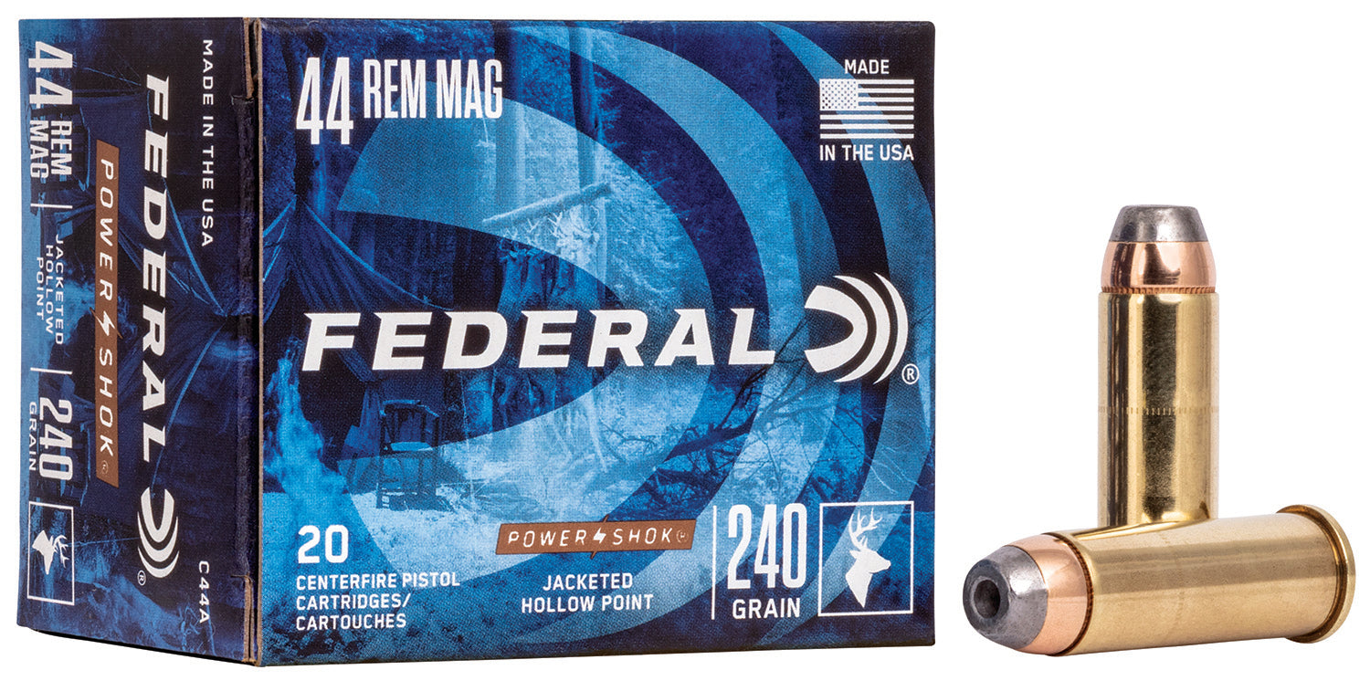 Federal Power-Shok Jacketed Hollow Point 240 Grain .44 Magnum 1230 fps