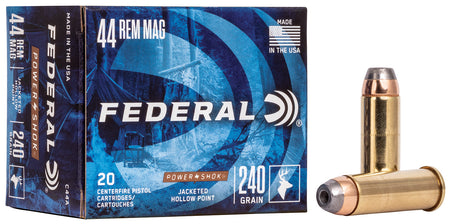 Federal Power-Shok Jacketed Hollow Point 240 Grain .44 Magnum 1230 fps