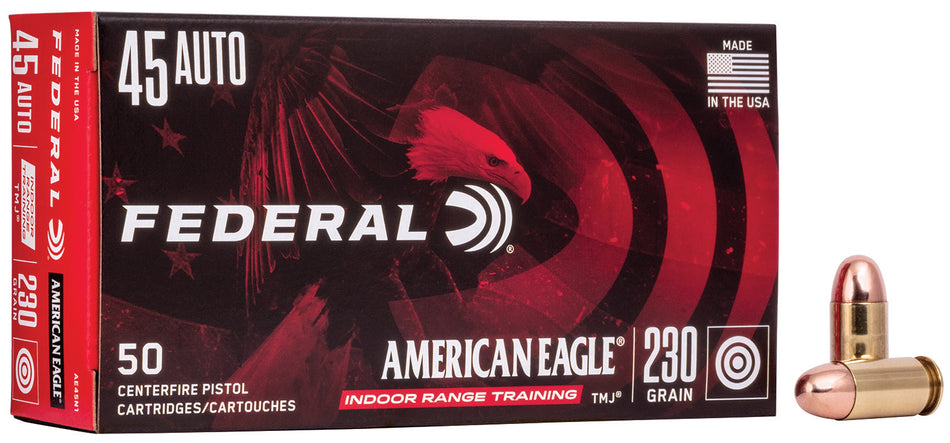 American Eagle IRT Total Metal Jacket 230 Grain .45 ACP/Auto 850 fps