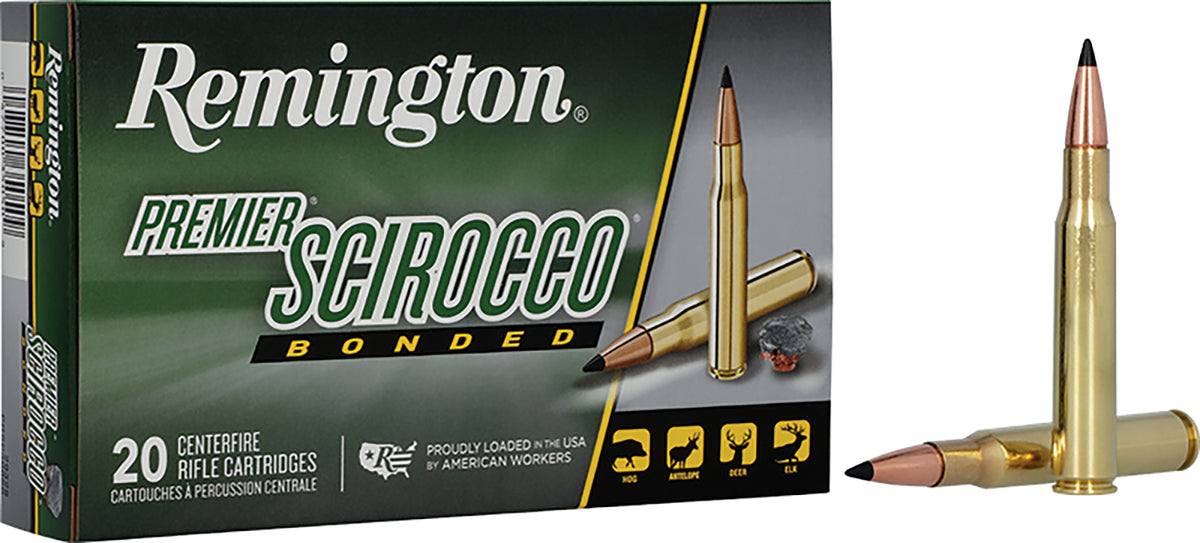 Remington Premier Scirocco Bonded Swift Scirocco II Bonded Polymer Tip 150 Grain 7mm Remington Mag 3110 fps