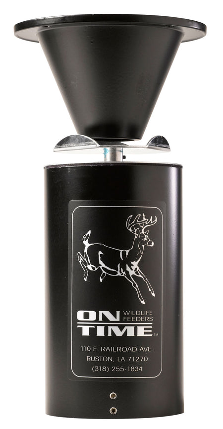 On Time 11112 Classic Lifetime Feeder, Quartz Clock, 12 Programmable Feeds/Day, 3-16 Sec, Black