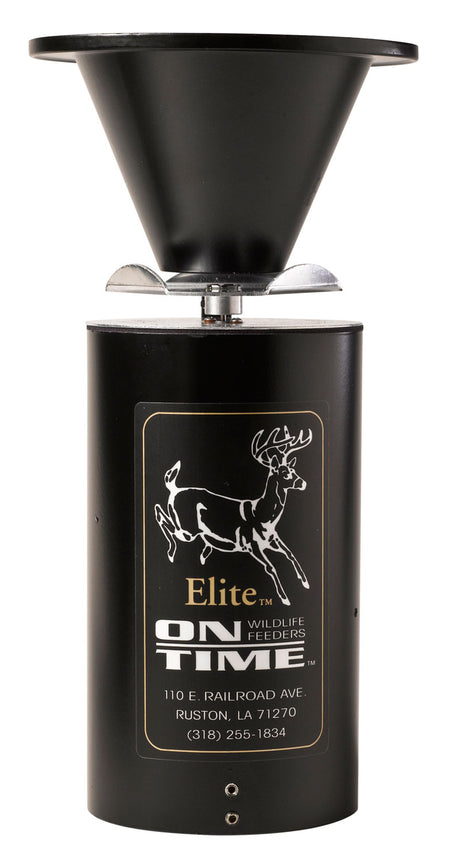On Time 11113 Elite Lifetime Feeder, 6 Customizable Feeds/Day, 1-30 Sec Duration, Universal Mount, Black