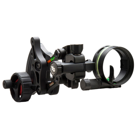 TruGlo AC Range Rover .019 Right/Left Hand Single Pin Slider Archery Sight Black