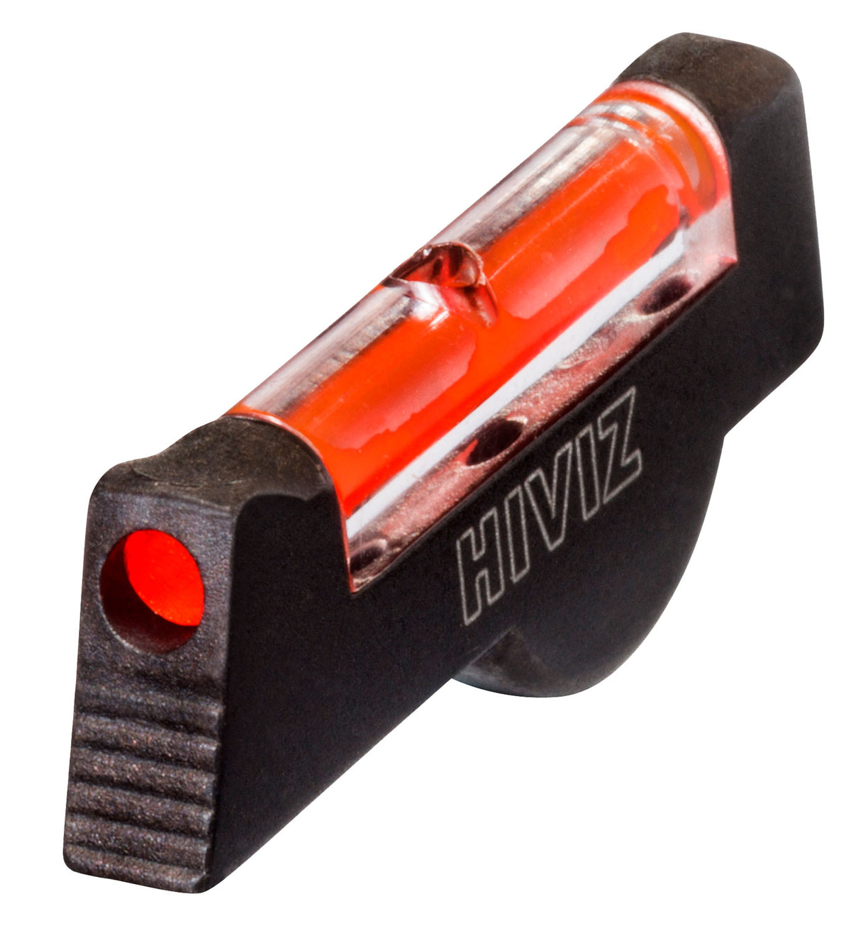 HiViz SW1002R Pinned Front Replacement Sight for Smith & Wesson Revolvers | Red Fiber Optic
